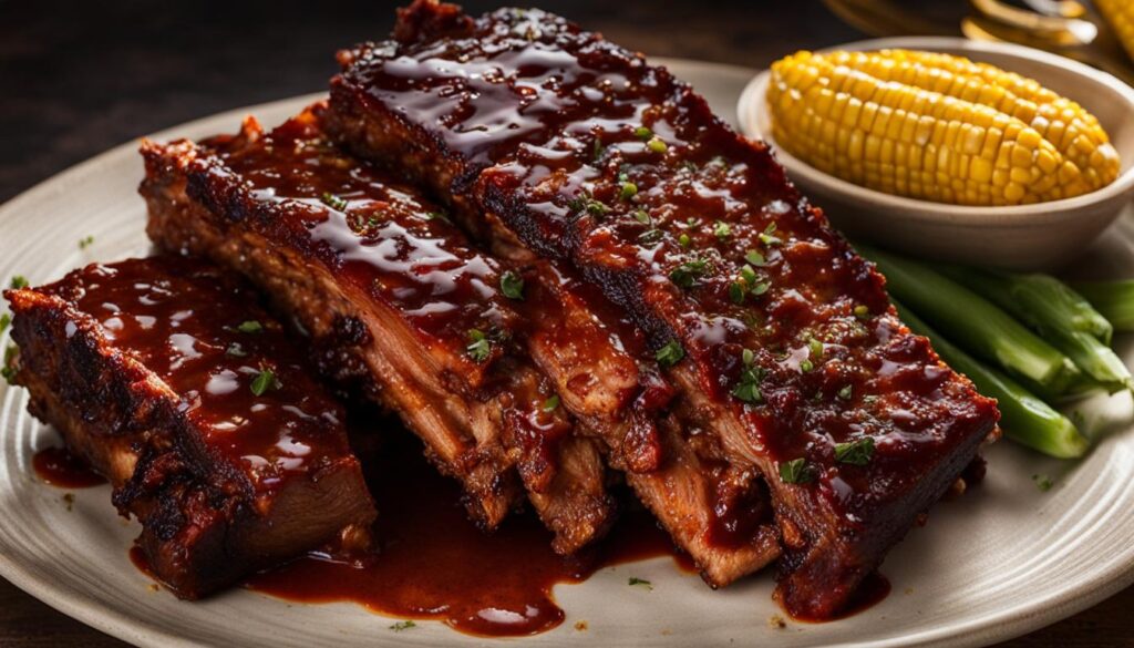 BBQ Ribs Recipe with sauce