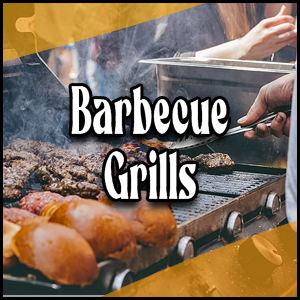 Barbecue grills for sale.