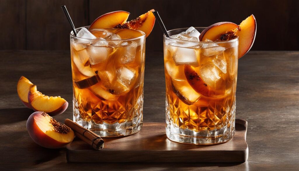 Bourbon-infused iced tea