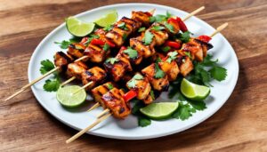 Chili Lime Chicken Skewers