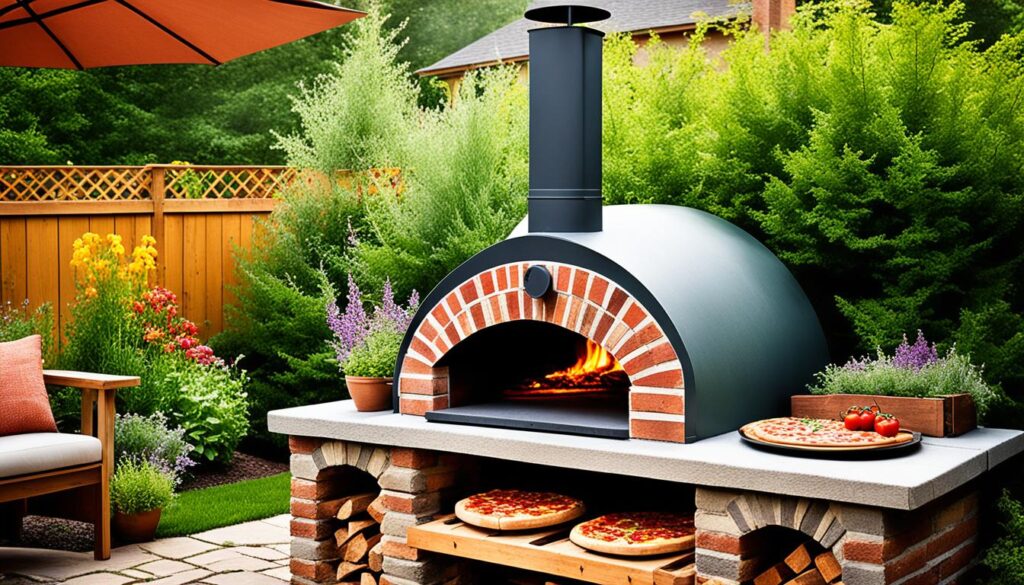 DIY outdoor pizza oven