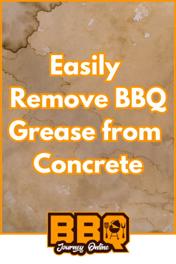 Easily remove BBQ grease from concrete with this simple method.