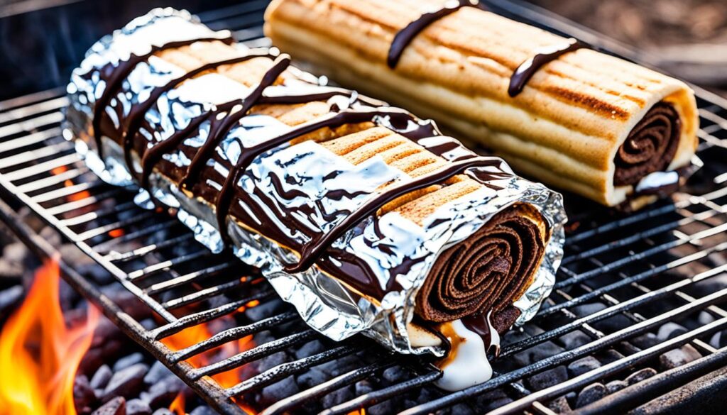 Foil Pack S'mores Roll-Up