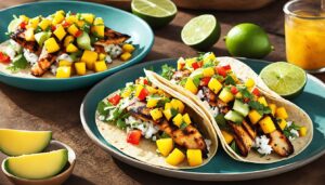 Grilled Fish Tacos with Mango Salsa