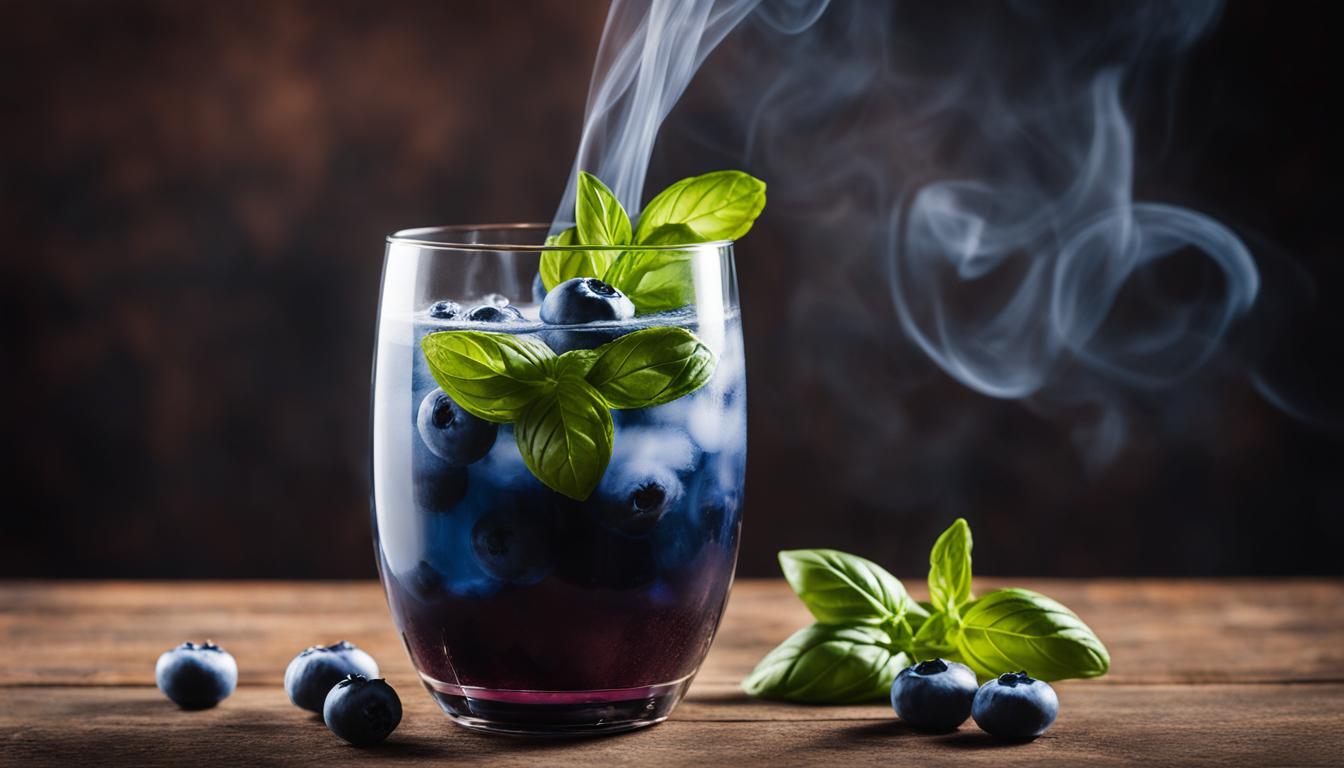 Smoked Blueberry Basil Lemonade