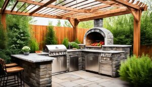 Stylish Outdoor Pizza Cooking