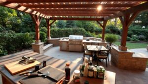 backyard bbq station