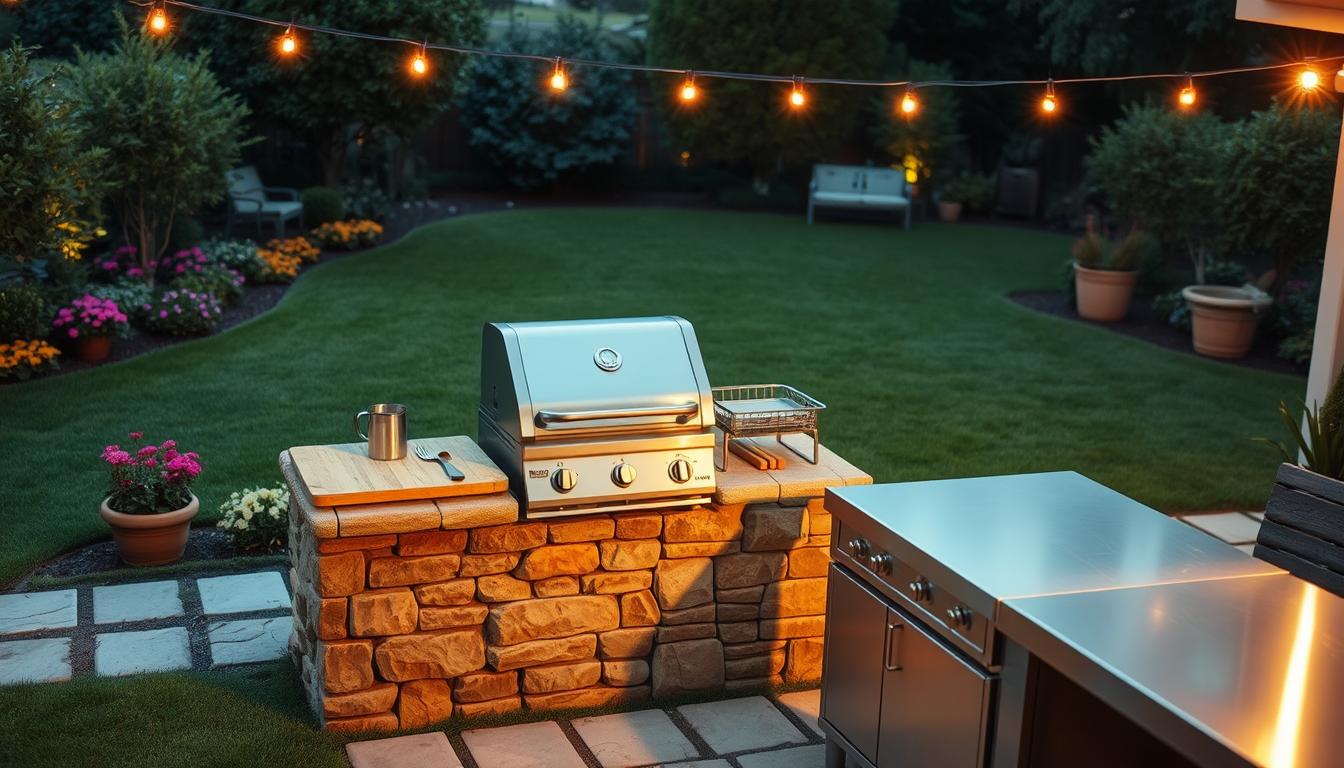 backyard grill setup construction