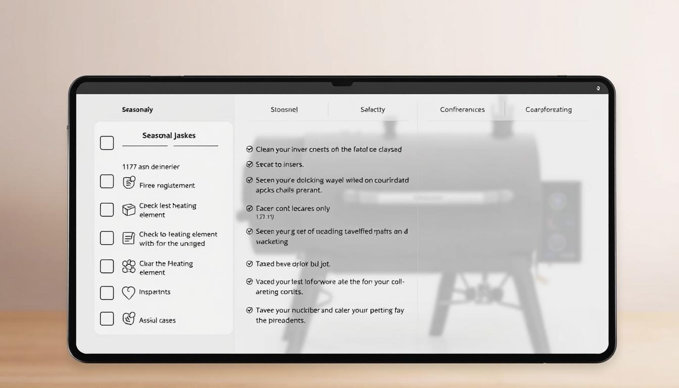 electric smoker maintenance schedule
