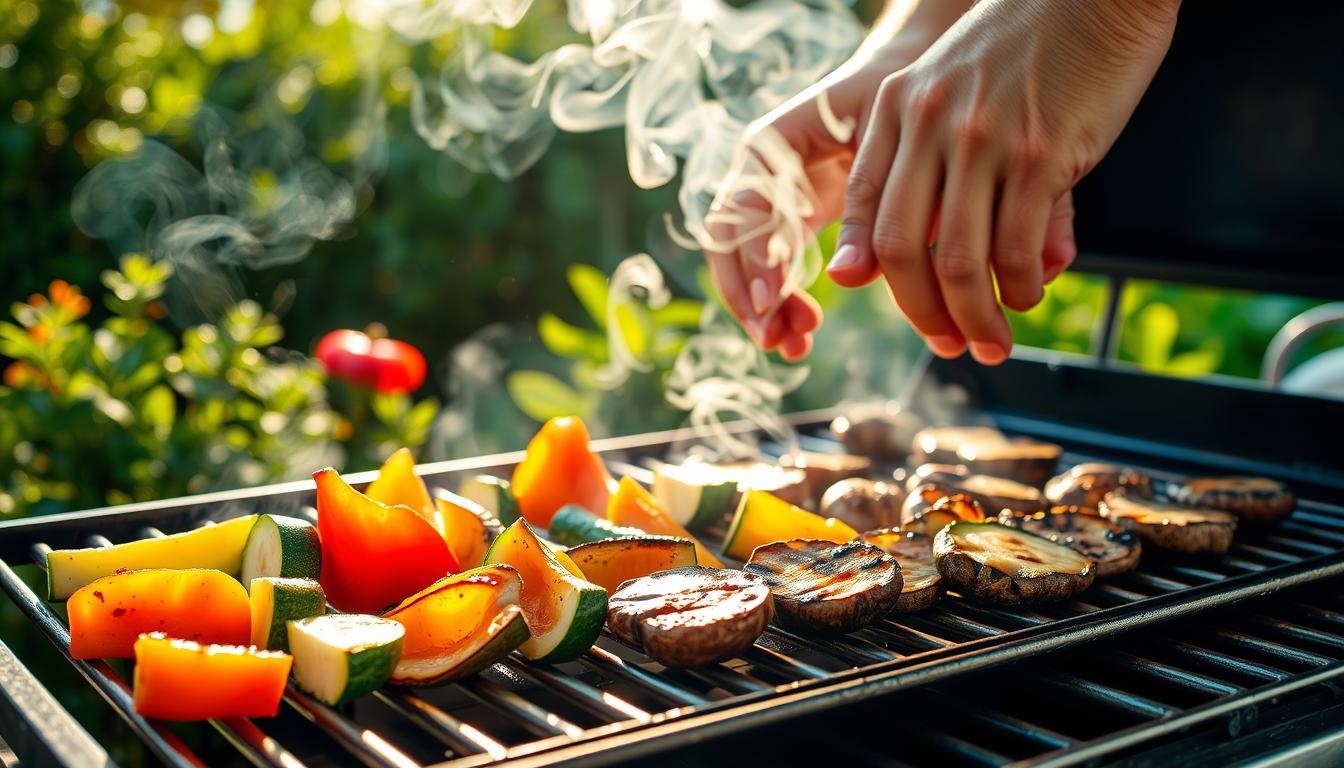 grill vegetables without burning