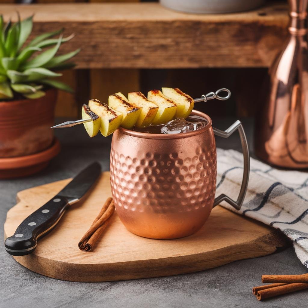 Grilled Apple Cider Moscow Mule Recipe Idea