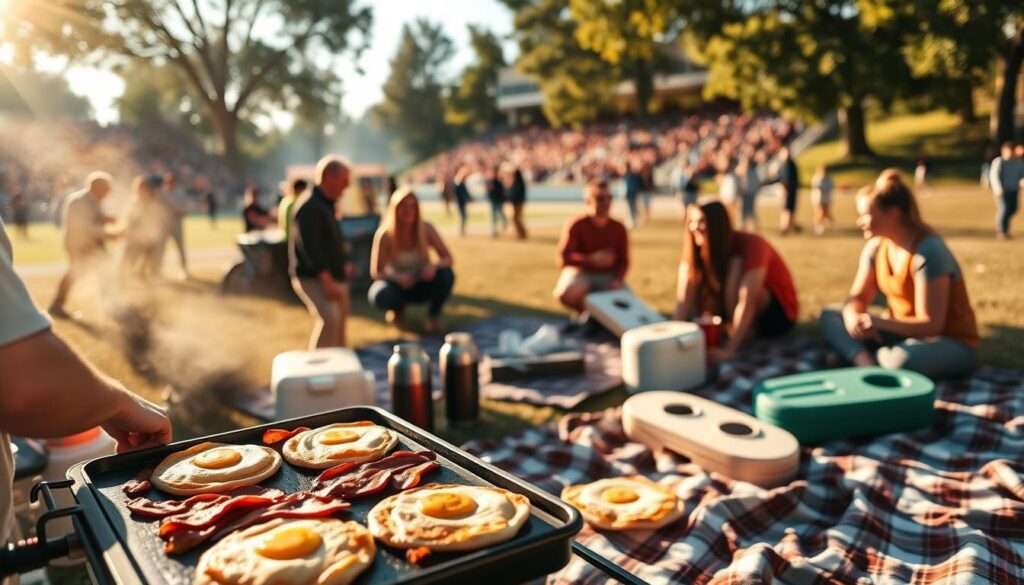 morning tailgating activities