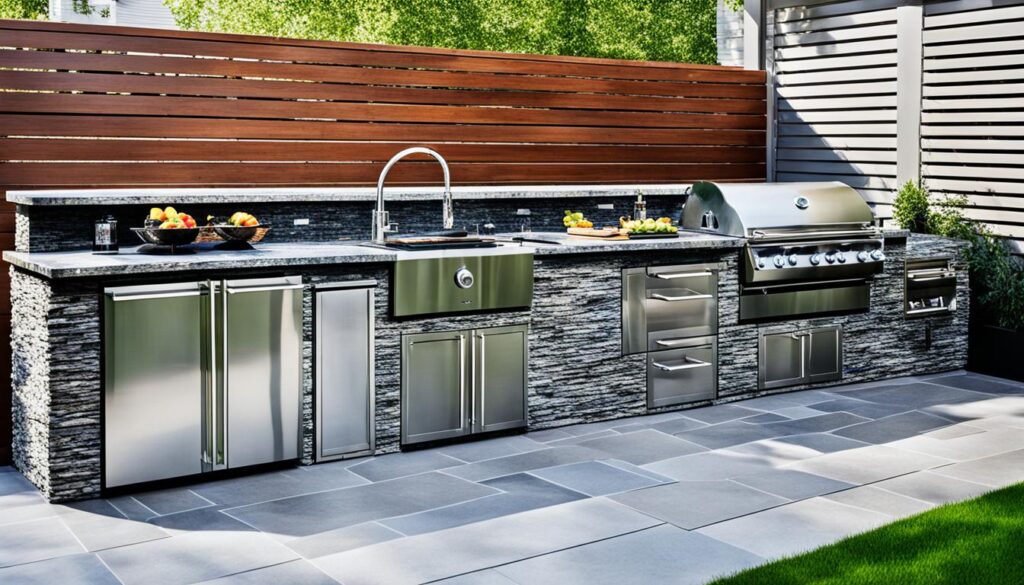 outdoor kitchen finishes