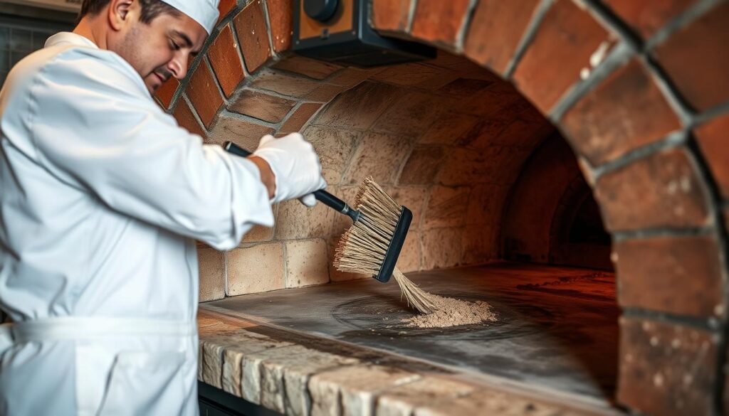 pizza oven cleaning