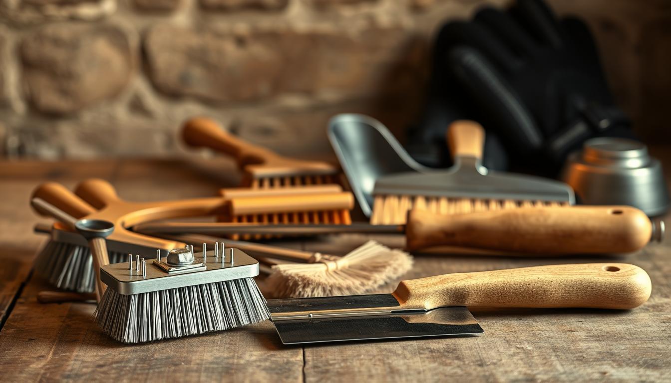 pizza oven cleaning tools