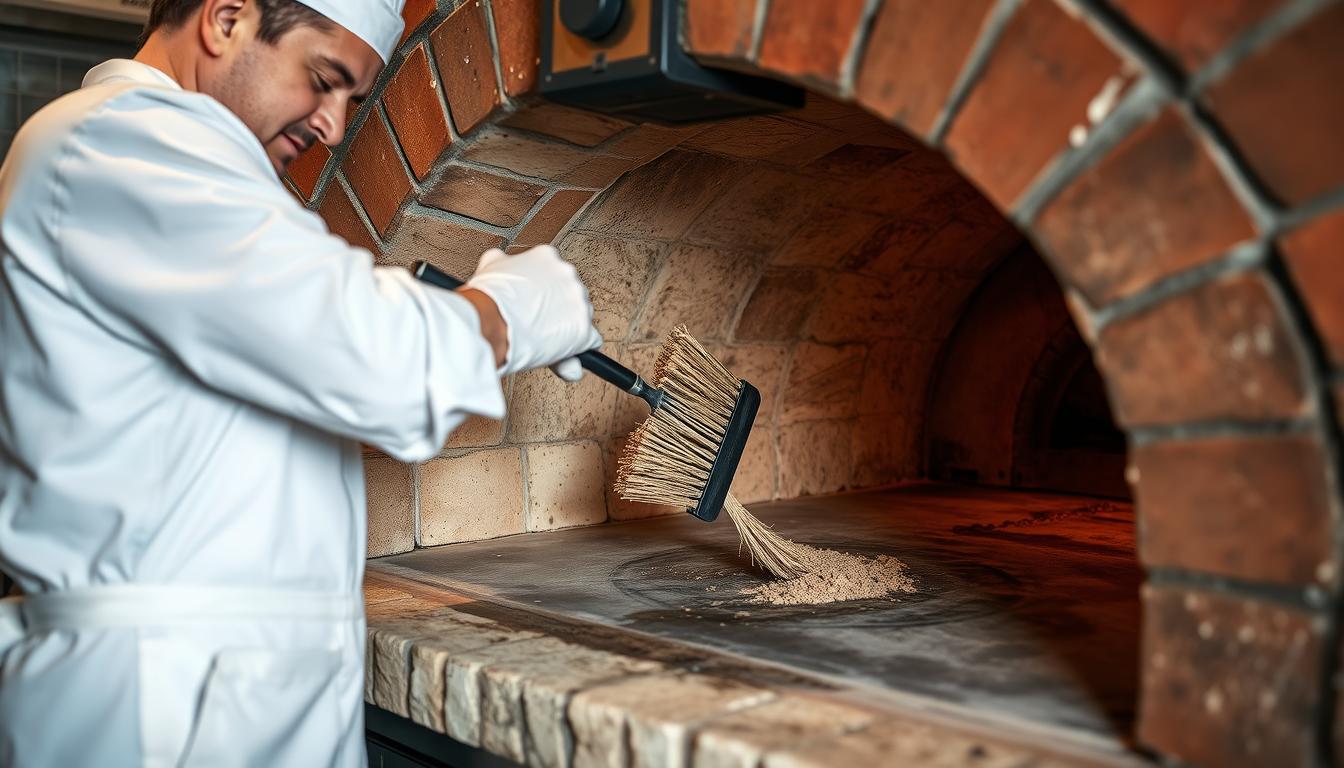 pizza oven cleaning