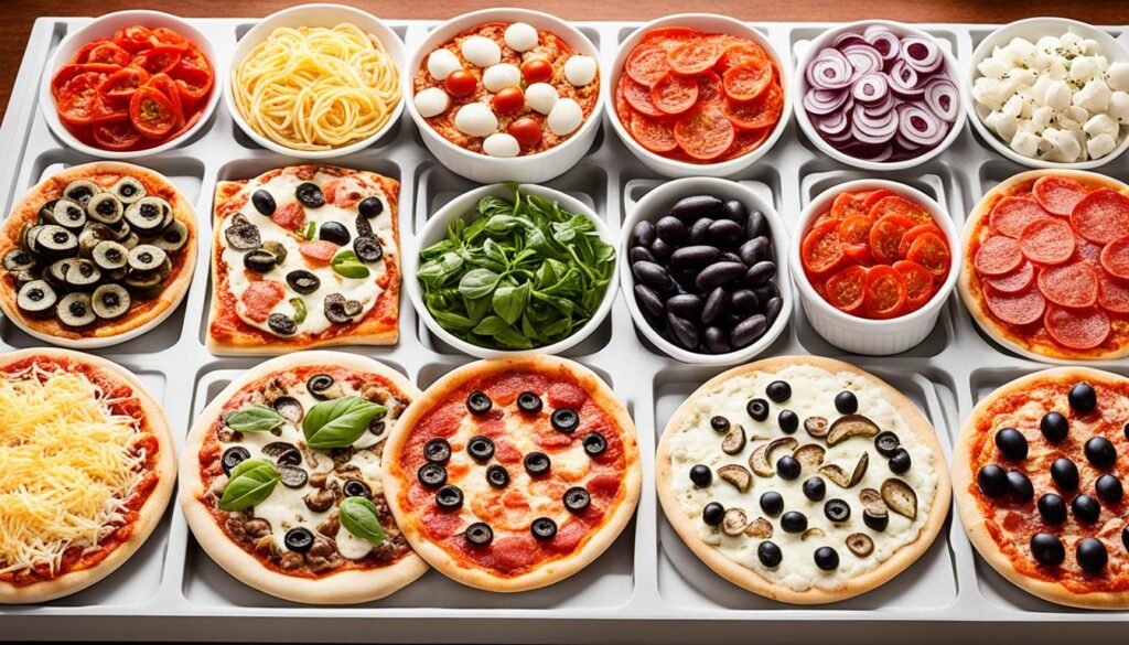 pizza toppings organizer