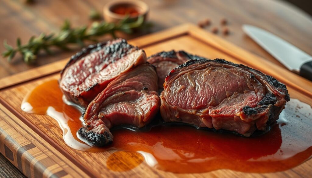 resting meat for tenderness