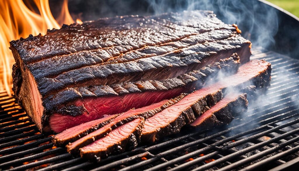 smoking the brisket