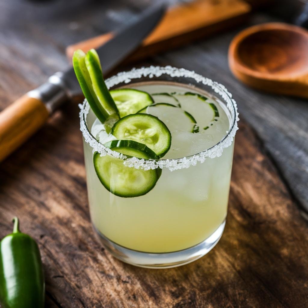 Smoky Cucumber Jalapeño Margarita Recipe