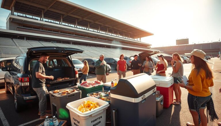 tailgate to kickoff transition