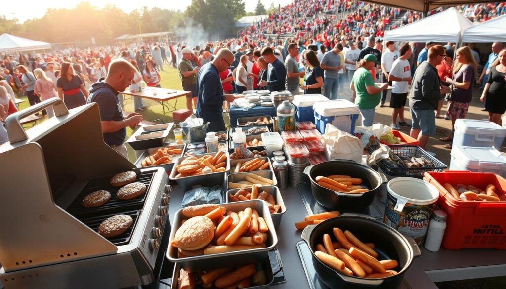 tailgating food preparation
