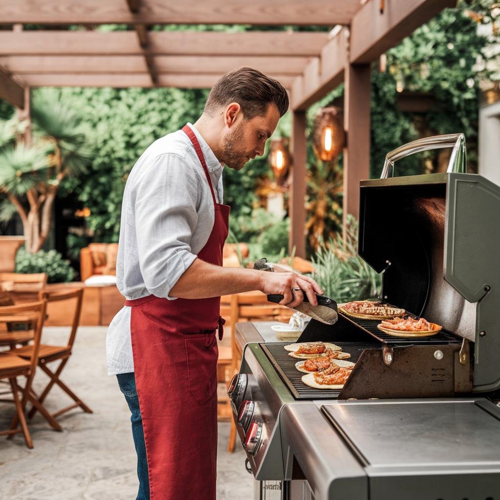 Tequila Infused Tacos with Lime Shrimp on the BBQ