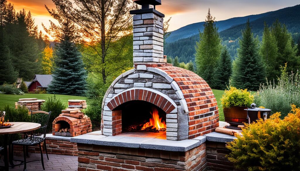 wood-fired pizza oven